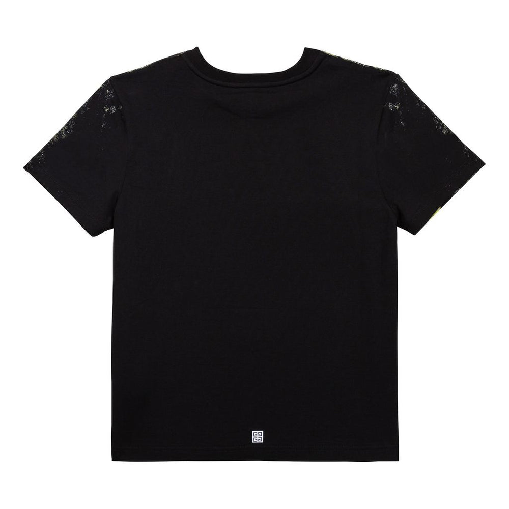 givenchy-Black Animal Print T-Shirt-h25296-09b