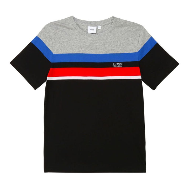 kids-atelier-boss-kids-children-boys-black-tri-striped-pocket-logo-t-shirt-j25g28-09b