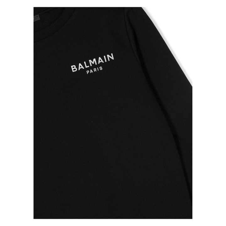 balmain-Black Logo Sweatshirt-bt4a30-z0001-930ag