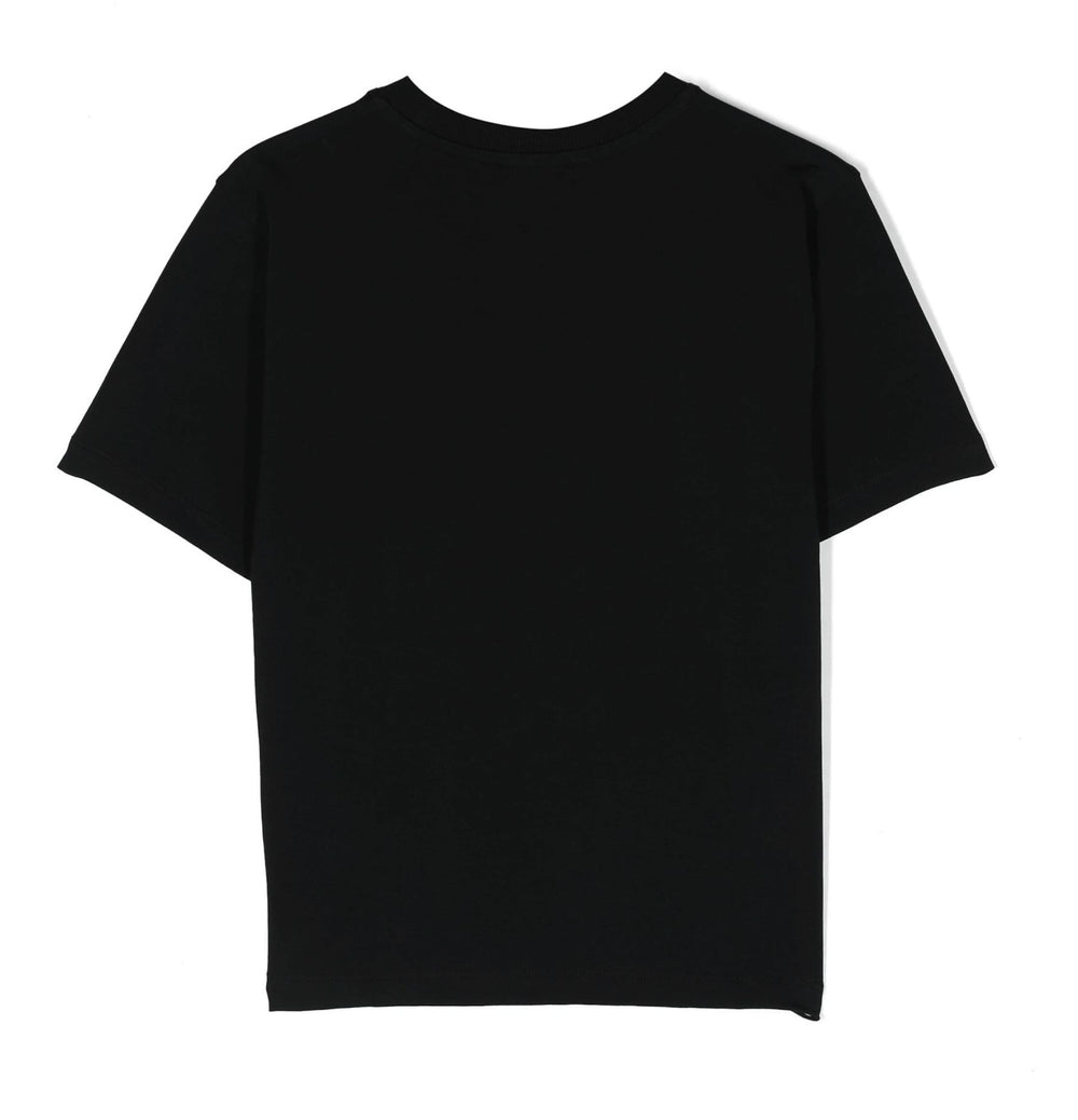 moschino-Black Multicolor Logo T-Shirt-hzm03s-lba10-60100
