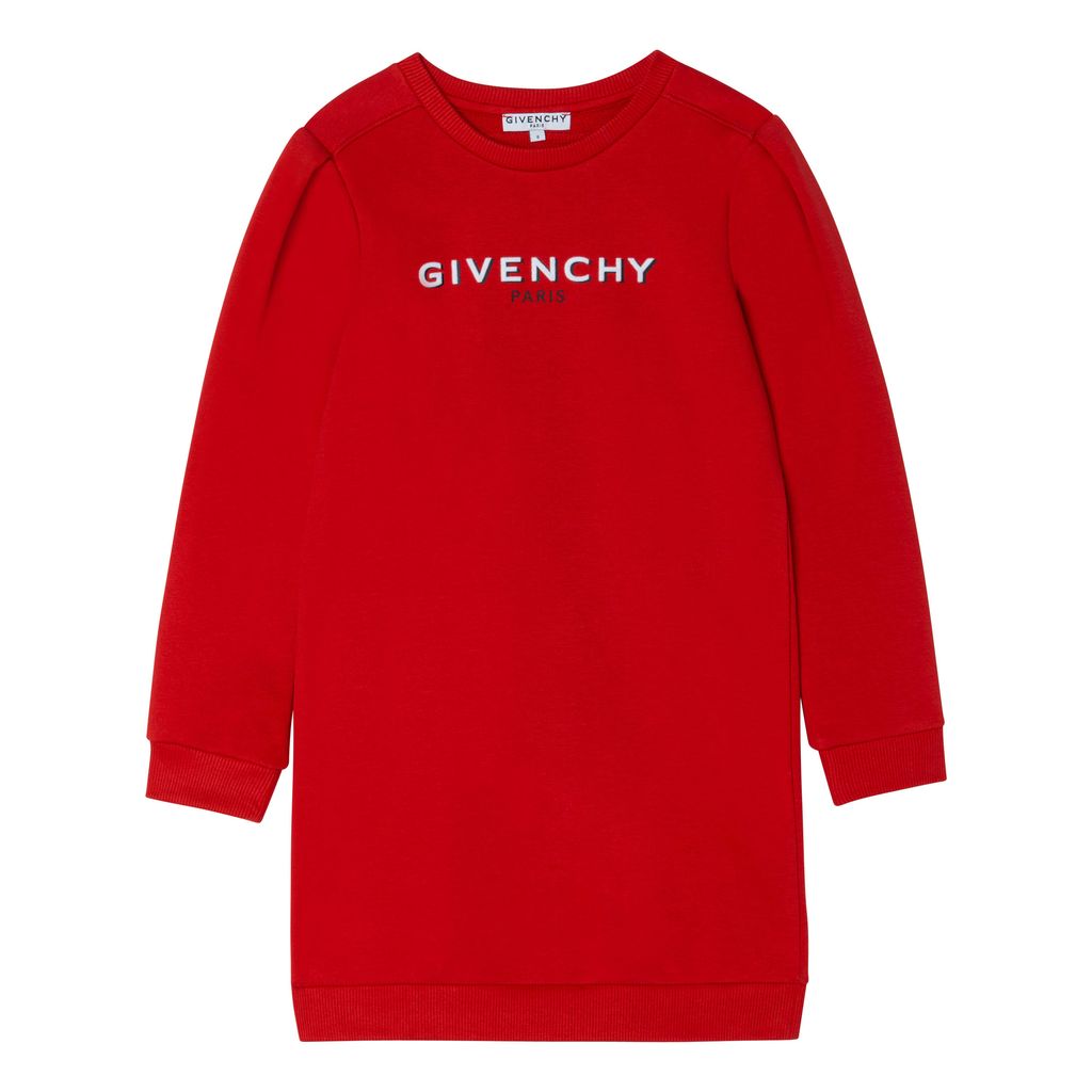 givenchy-Bright Red Logo Dress-h12167-991