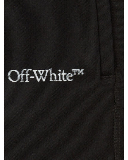 off-white-obci001f23fle0021001-Black Logo Shorts