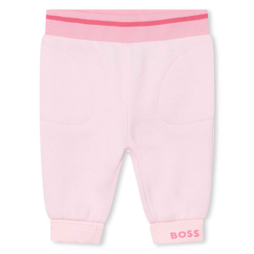 boss-j94360-44l-Pink Cotton Piqué Joggers