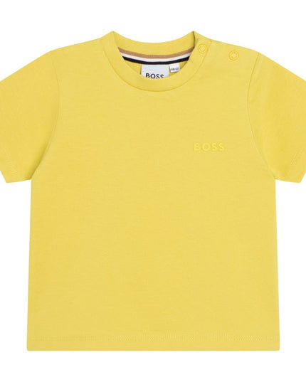 boss-Lime Logo T-Shirt-j05944-616