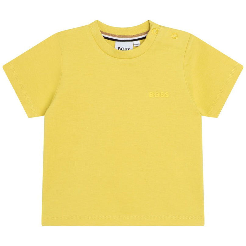 boss-Lime Logo T-Shirt-j05944-616