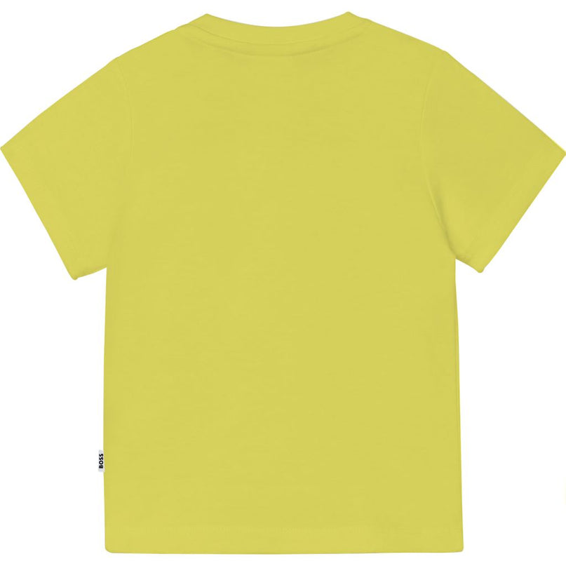 boss-Lime Logo T-Shirt-j05944-616