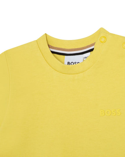boss-Lime Logo T-Shirt-j05944-616