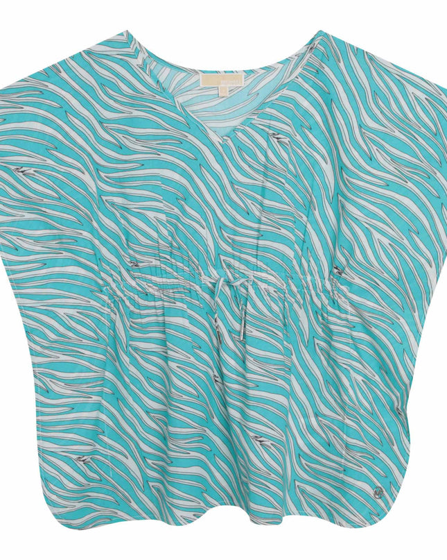 mk-r15187-Blue Cotton Poncho