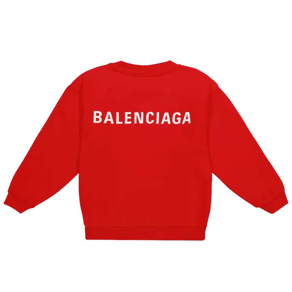 Red Crewneck Sweatshirt kids atelier