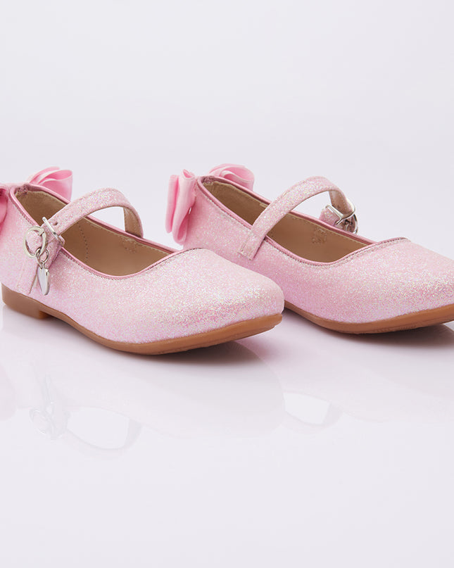 kids-atelier-perla-kid-baby-girl-pink-bubblegum-glitter-bow-flats-v95b-glitter-bubblegum-pink