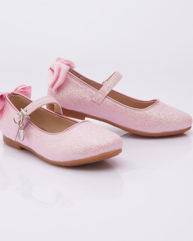 kids-atelier-perla-kid-baby-girl-pink-bubblegum-glitter-bow-flats-v95b-glitter-bubblegum-pink