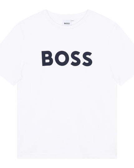 boss-j25p24-10p-White Logo T-Shirt