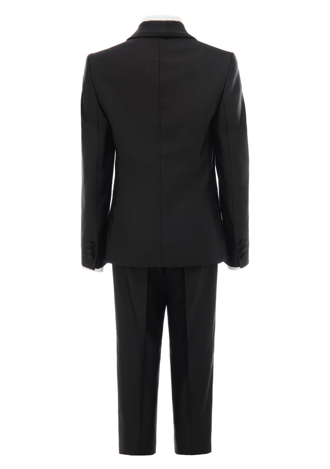 Black Glitter Trim Suit