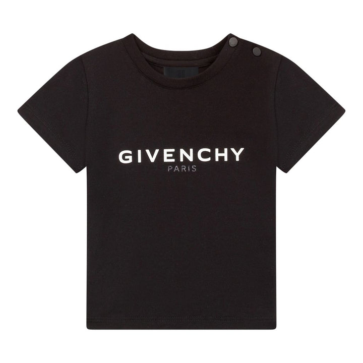 givenchy-h05227-09b-Black Logo T-Shirt