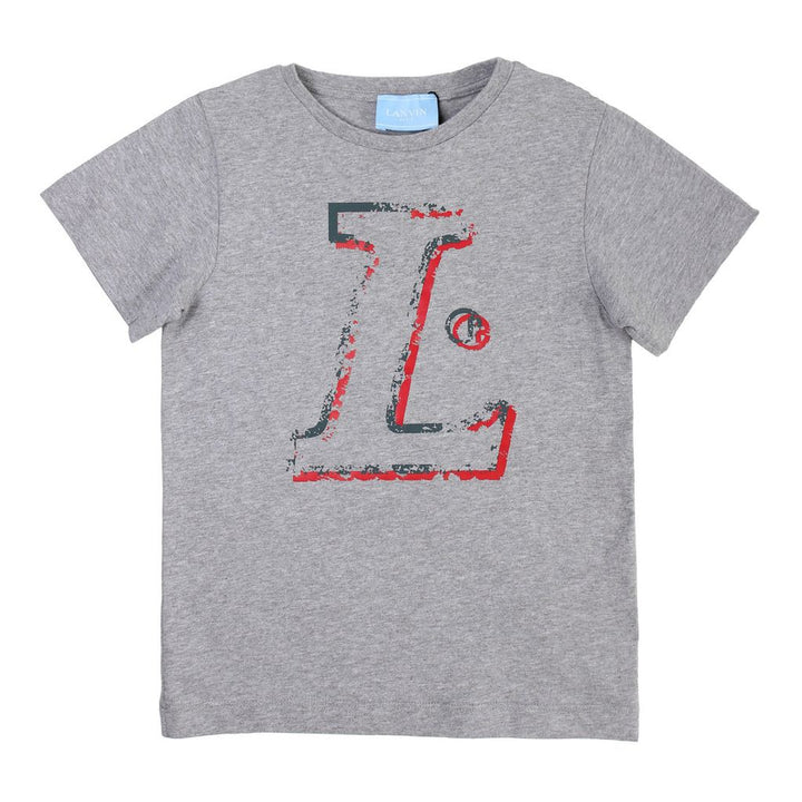 lanvin-Gray Logo T-Shirt-4i8031ib280905