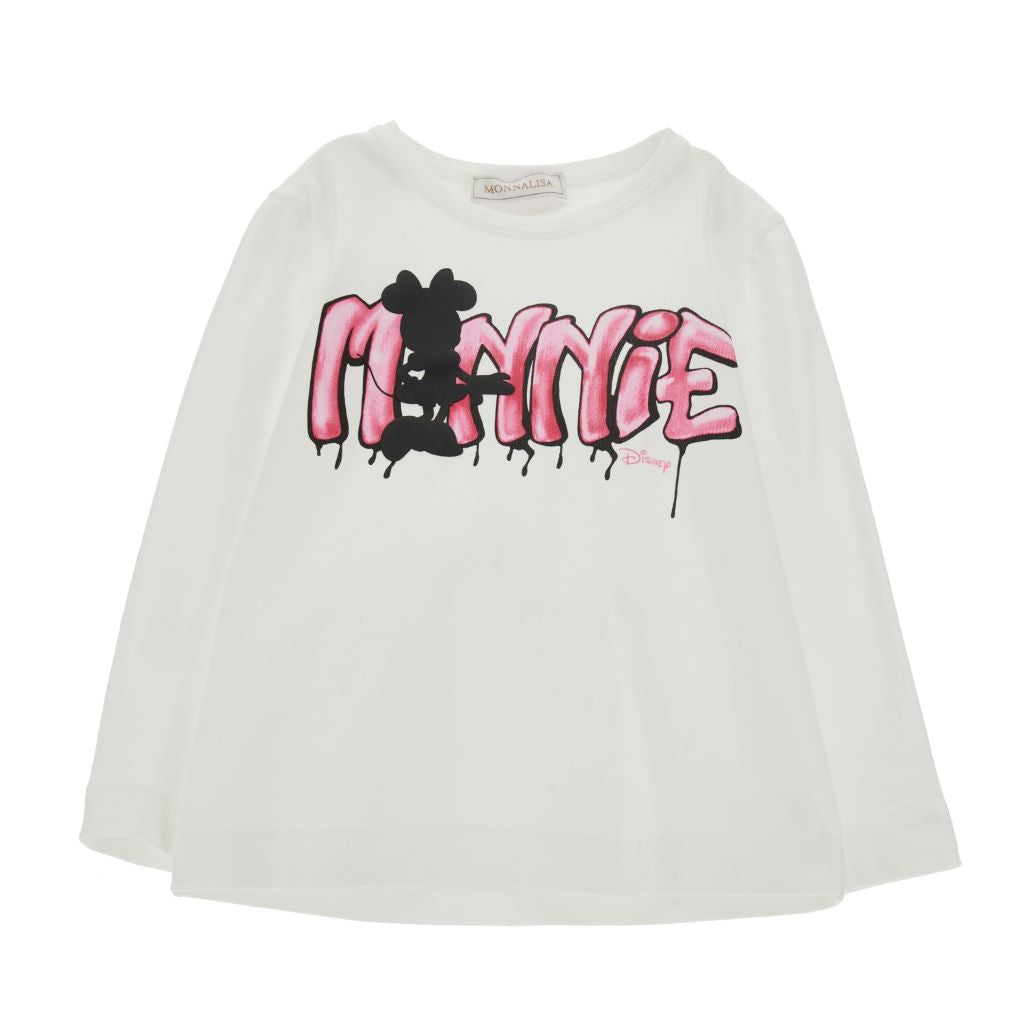 monnalisa-White Minnie Mouse Spray T-Shirt-110638-0201-0001_kids atelier