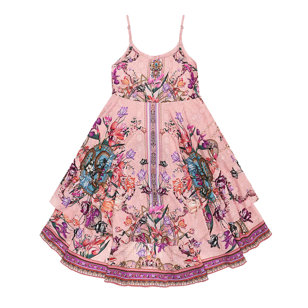 camilla-Pink Tiered Dress-00017937