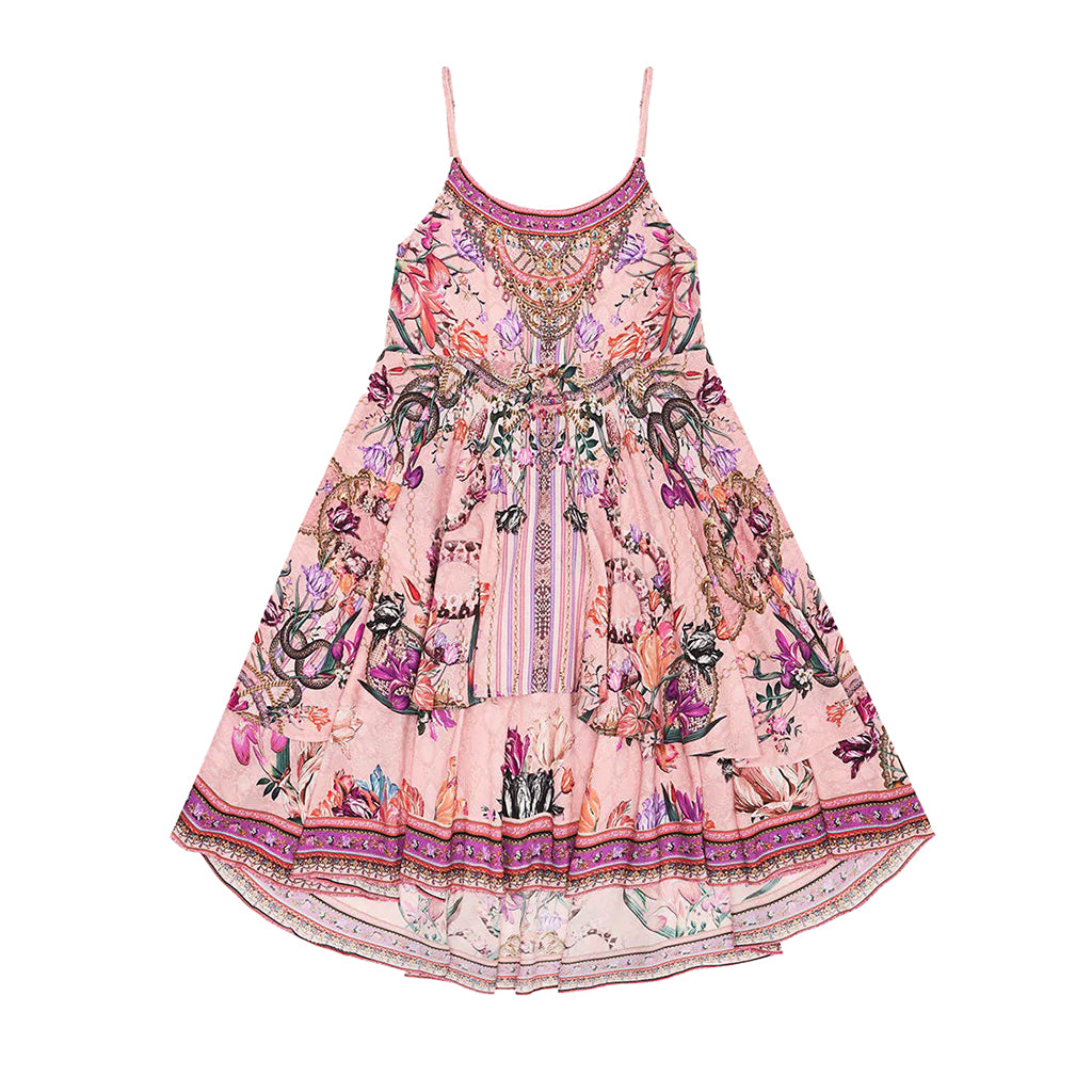 camilla-Pink Tiered Dress-00017937