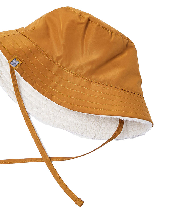 Brown Reversible Bucket Hat