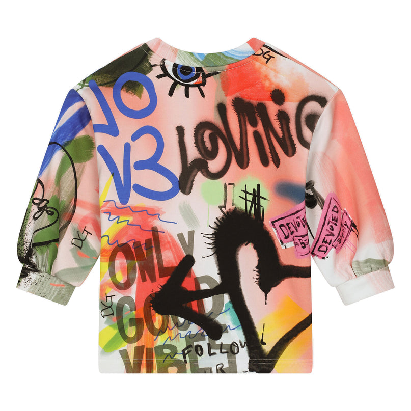 Multicolor Sprayed Dress