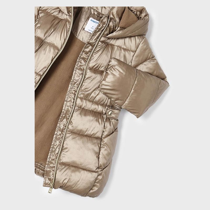 Ladies gold puffer sales jacket