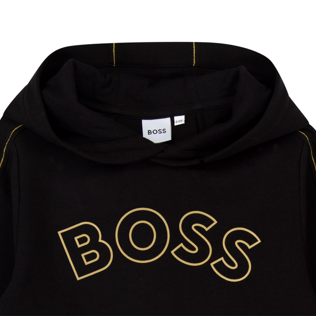 Black Logo Hoodie kids atelier