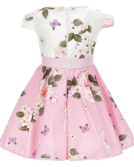 monnalisa-11c924-3672-9990-Pink & White Floral Dress