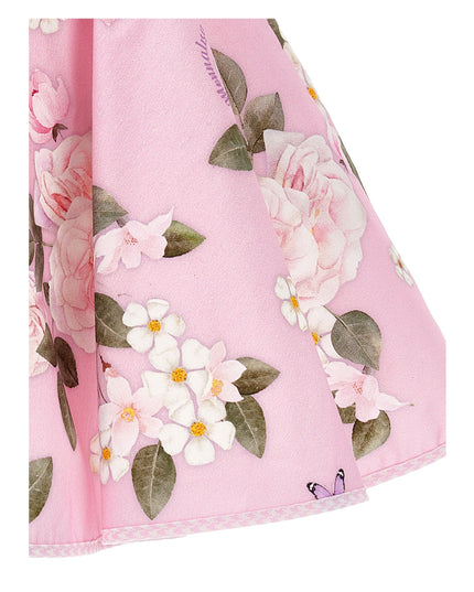 monnalisa-11c924-3672-9990-Pink & White Floral Dress