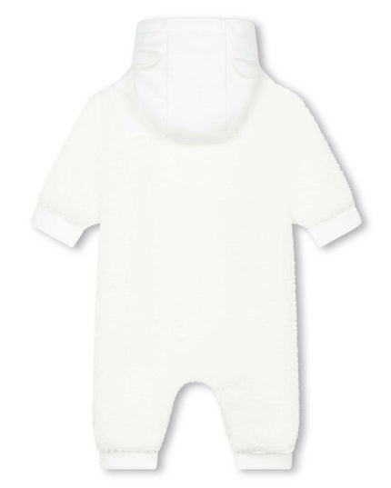 boss-j94358-117-White Teddy Fleece Hooded Pramsuit