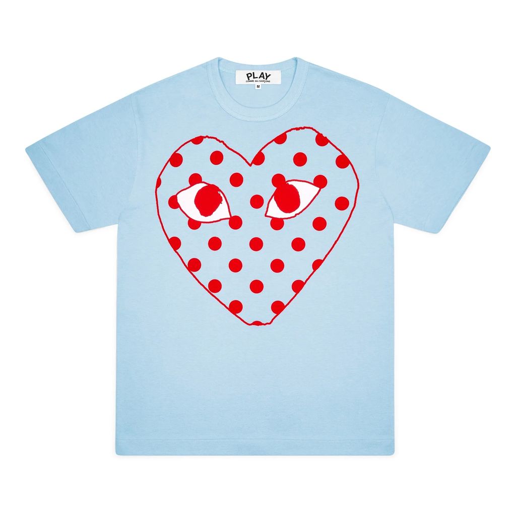 comme-des-garcon-Blue Heart T-Shirt-t-az-t275-051-1