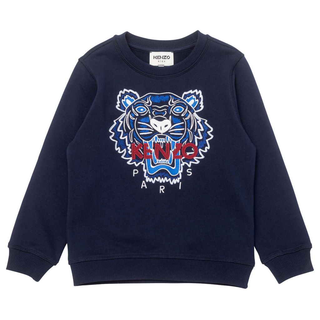 kenzo-Navy Logo Sweatshirt-k25150-868