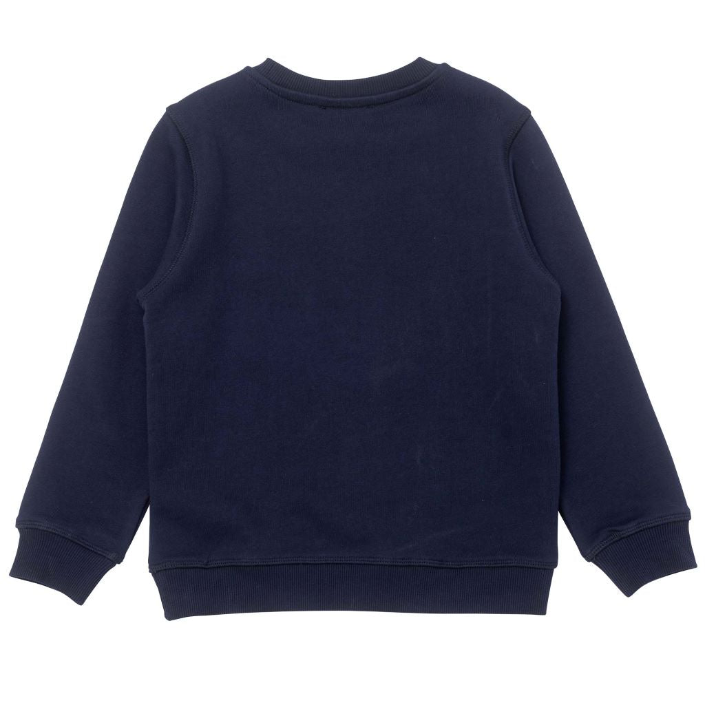 kenzo-Navy Logo Sweatshirt-k25150-868