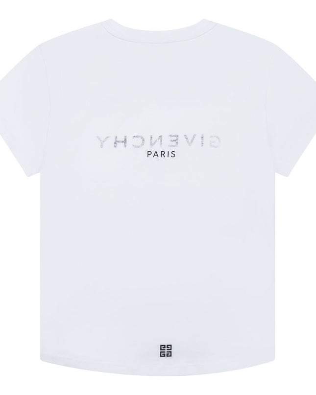 givenchy-h15275-10b-White Logo T-Shirt