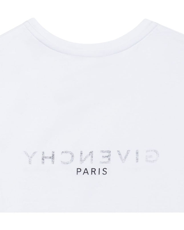 givenchy-h15275-10b-White Logo T-Shirt