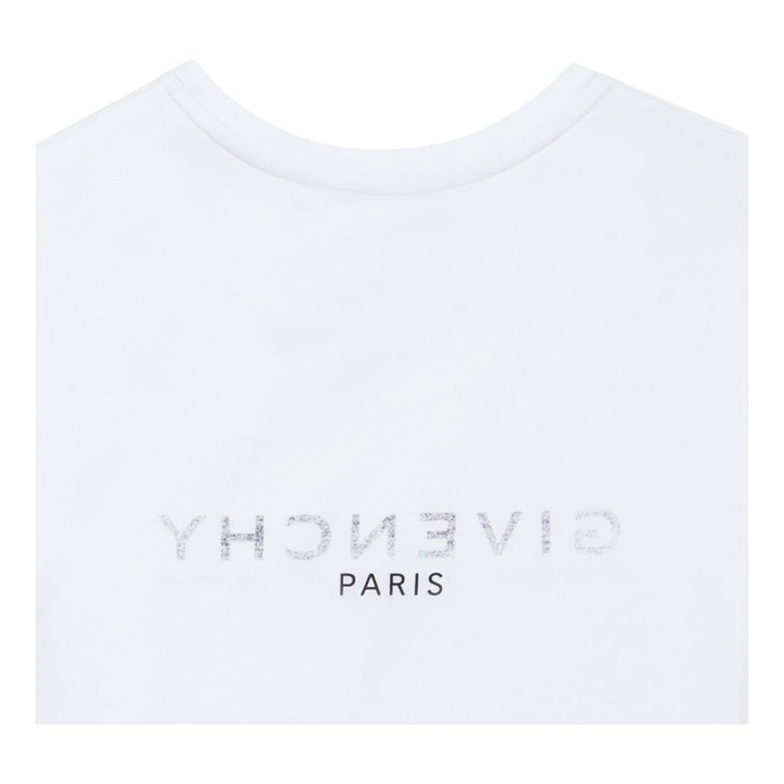 givenchy-h15275-10b-White Logo T-Shirt