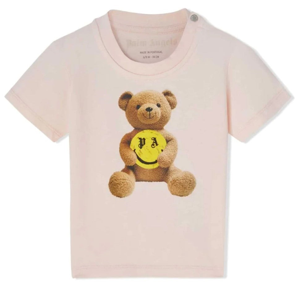 palm-angels-pgxb001f23jer0043315-Pink Smiley Bear T-Shirt