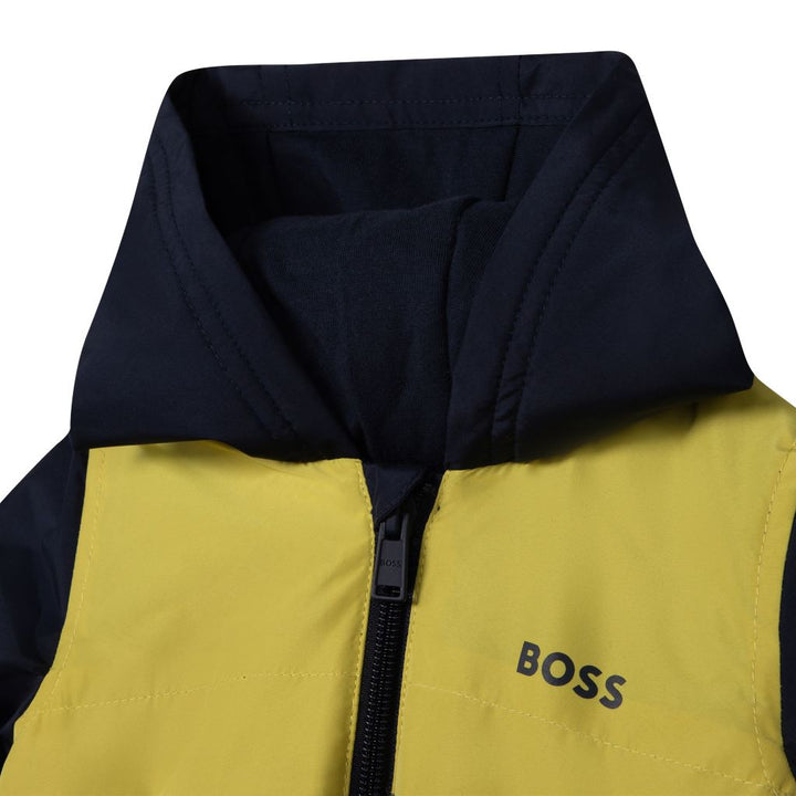 boss-Navy Hooded Jacket-j06249-849
