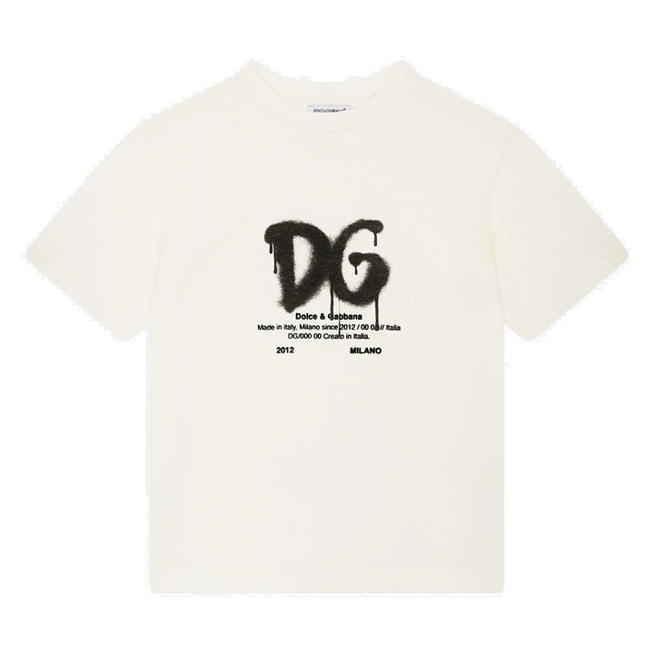 dg-White Logo Spray T-Shirt-l4jtdm-g7a8g-ha3bn