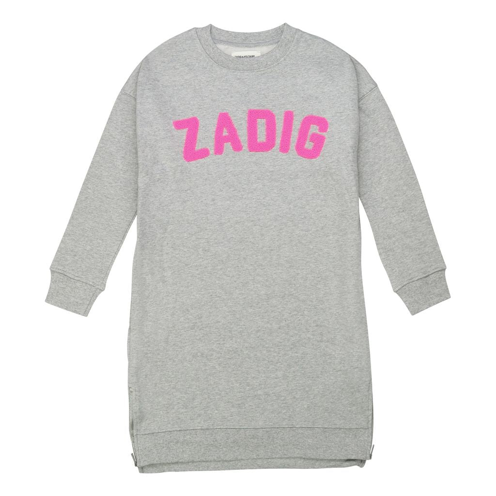 zadig-voltaire-gray-sweatshirt-dress-x12106-a43