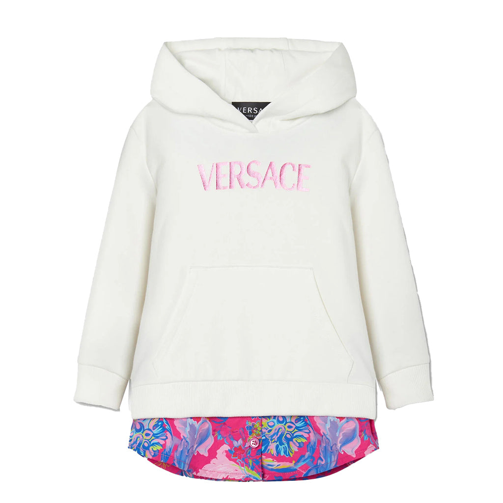 Versace white hoodie outlet