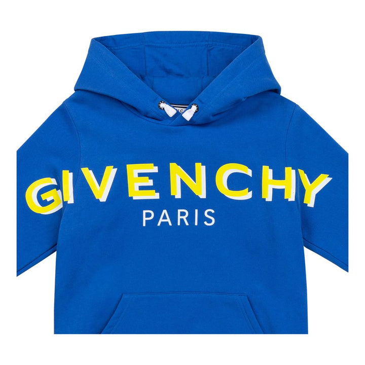 givenchy-Blue Logo Hoodie-h25275-81l