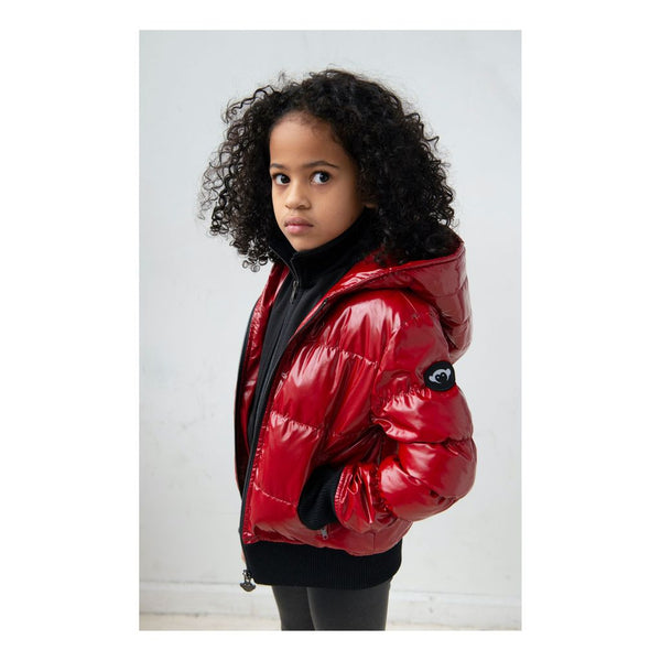 Red Flurry Coat kids atelier