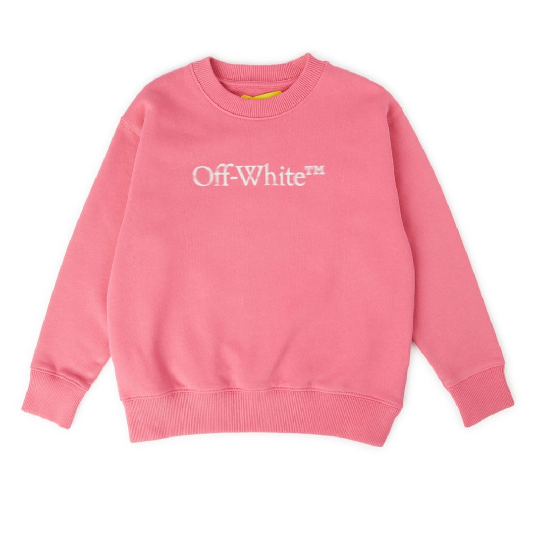 off-white-ogba001f23fle0033201-Pink Logo Sweatshirt