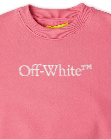 off-white-ogba001f23fle0033201-Pink Logo Sweatshirt