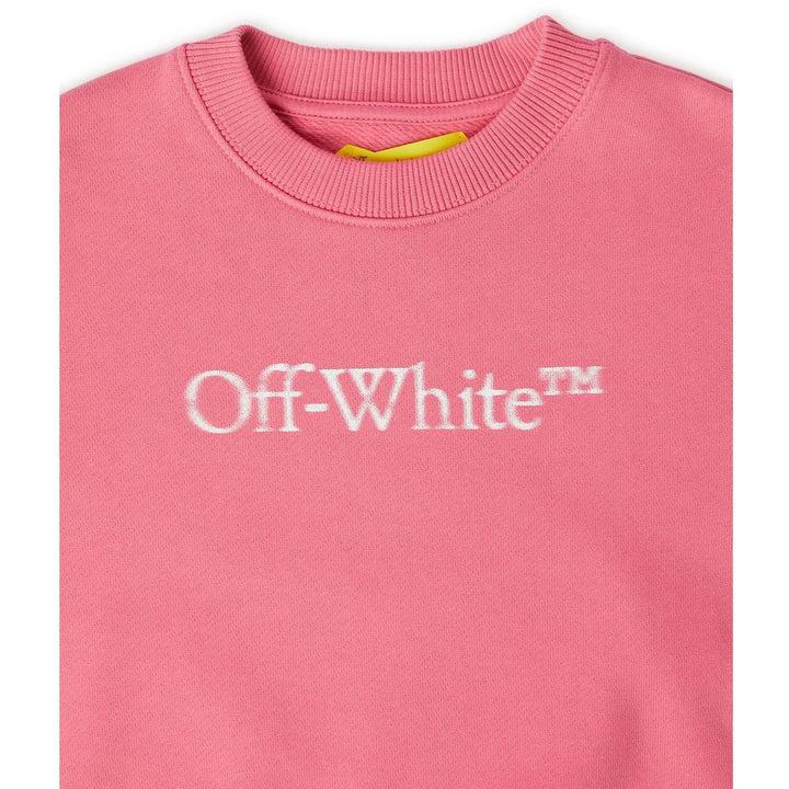 off-white-ogba001f23fle0033201-Pink Logo Sweatshirt