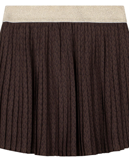 mk-r13111-Brown Pleated Skirt