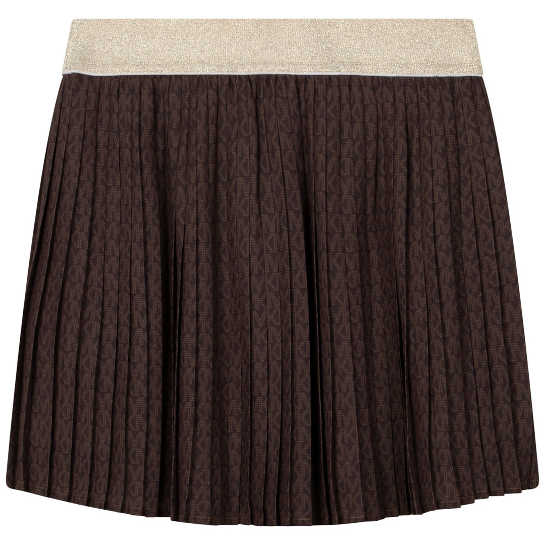 mk-r13111-Brown Pleated Skirt