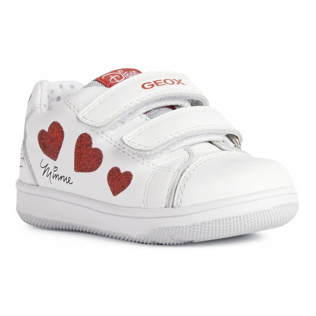 White New Flick Minnie Velcro Sneakers kids atelier