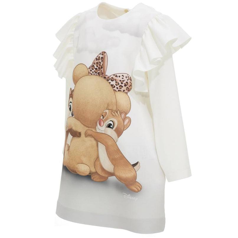 monnalisa-White Chipmunks Hug Dress-110922-0207-0001_kids atelier
