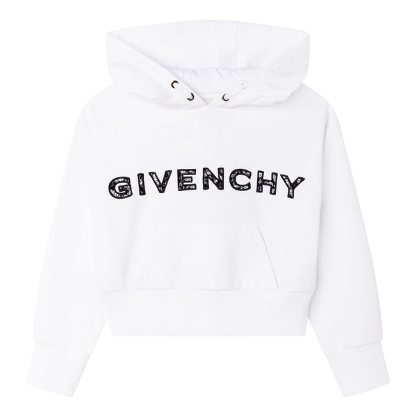 White Hooded Sweatshirt kids atelier